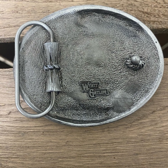 Vintage Indian - “Loud Pipes Save Lives” Belt Buckle - Picture 2 of 3